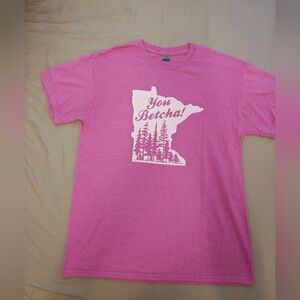 Gildan Pink Kids T-Shirt with Graphic Print
